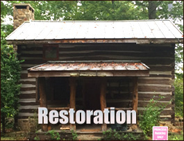 Historic Log Cabin Restoration  Gwinnett County, Georgia